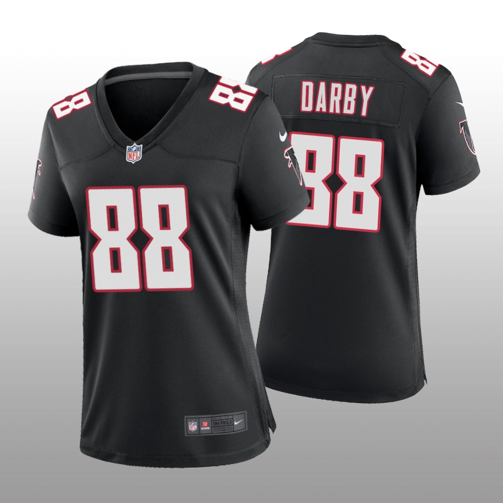 Atlanta Falcons Frank Darby Black Jersey Throwback Game - Women's