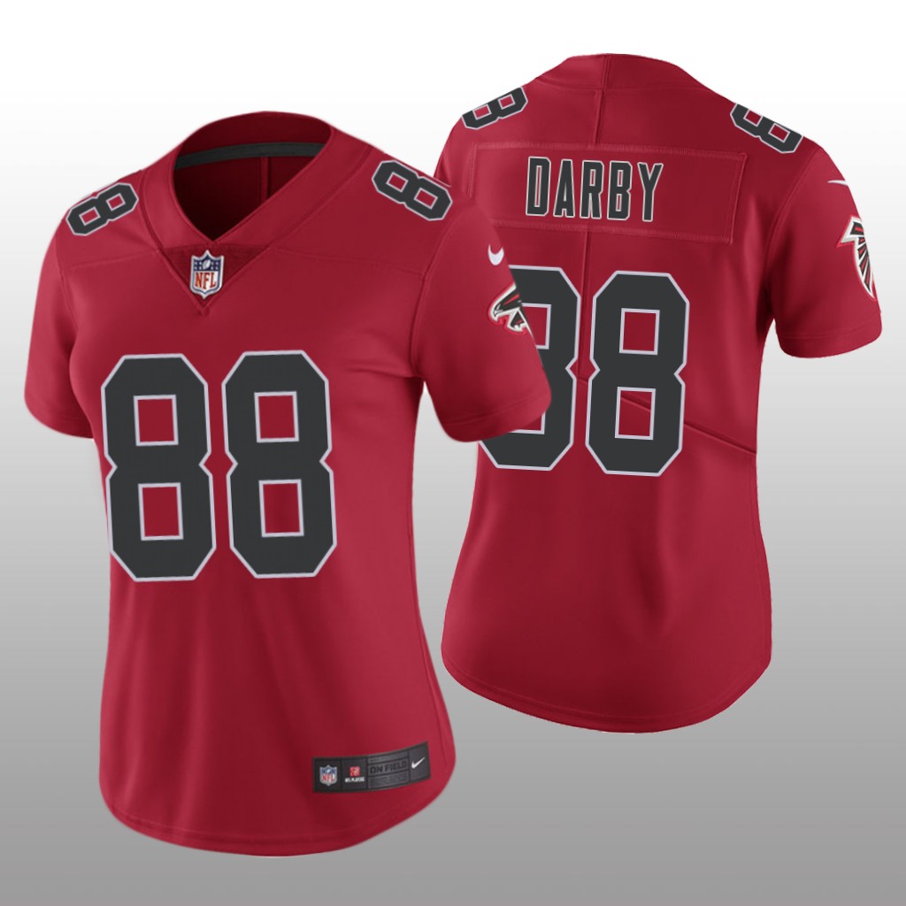 Atlanta Falcons Frank Darby Red Jersey Color Rush Limited - Women's