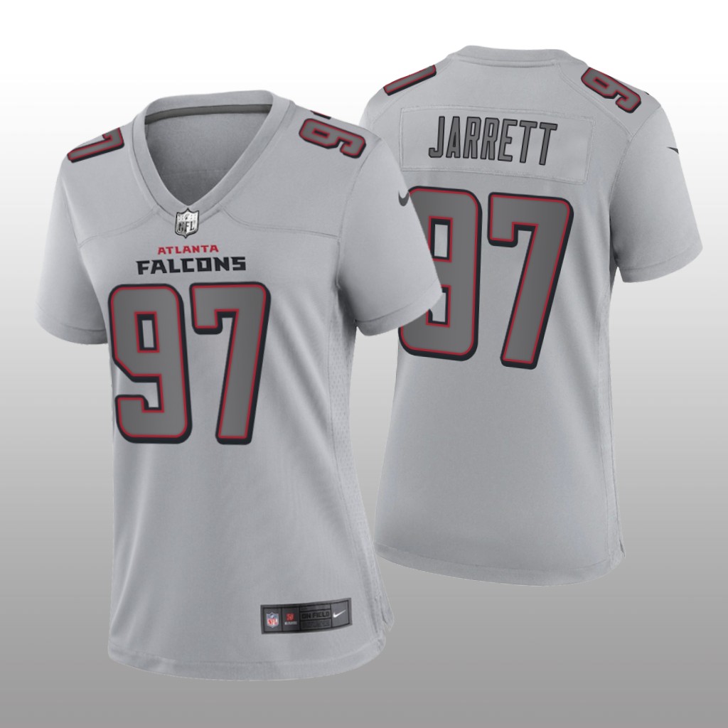 Atlanta Falcons Grady Jarrett Gray Jersey Atmosphere Fashion Game - Women's