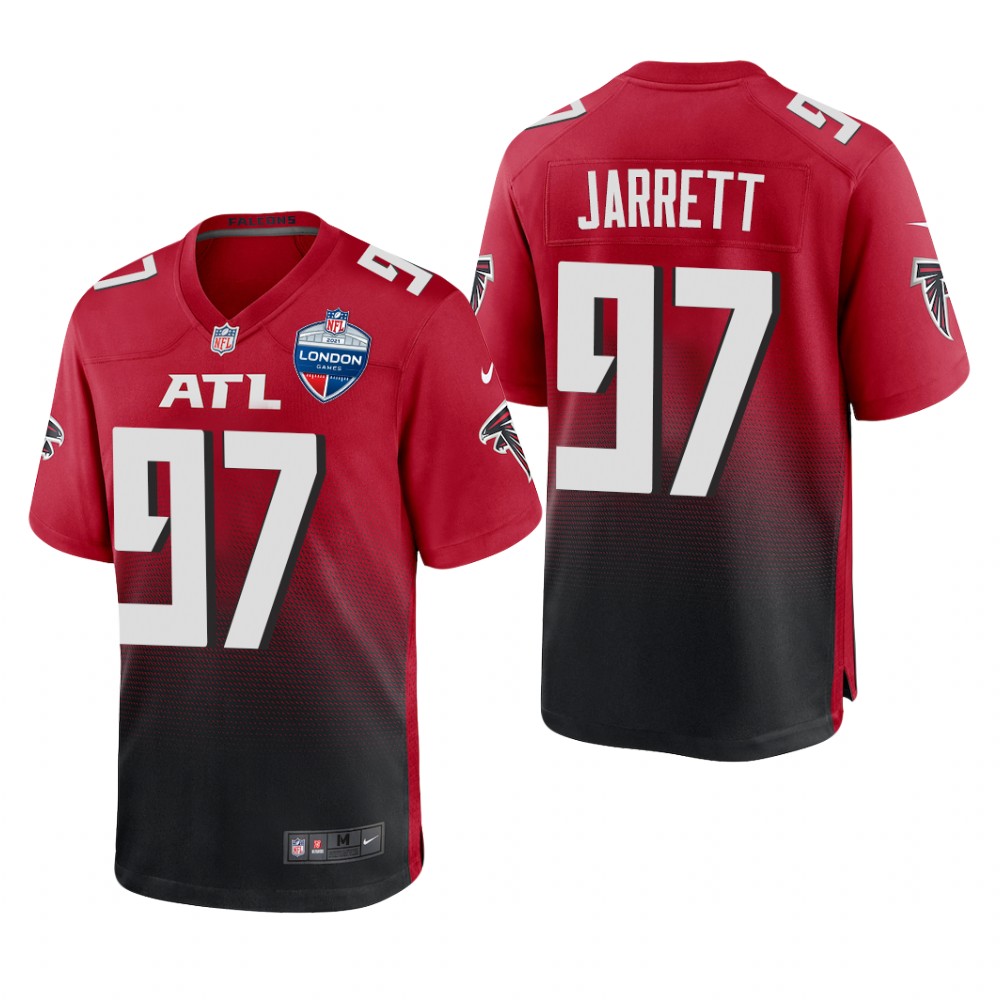 Atlanta Falcons Grady Jarrett Red Game 2021 NFL London Game - Men's