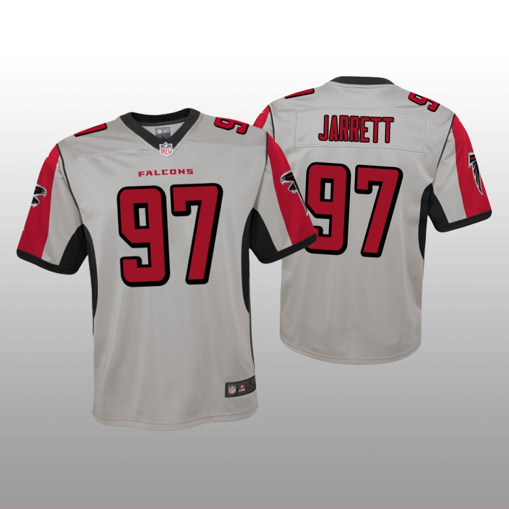 Atlanta Falcons Grady Jarrett Silver Jersey Inverted Game - Youth