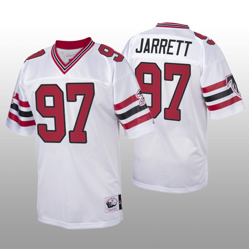 Atlanta Falcons Grady Jarrett White Throwback 1989 - Men's