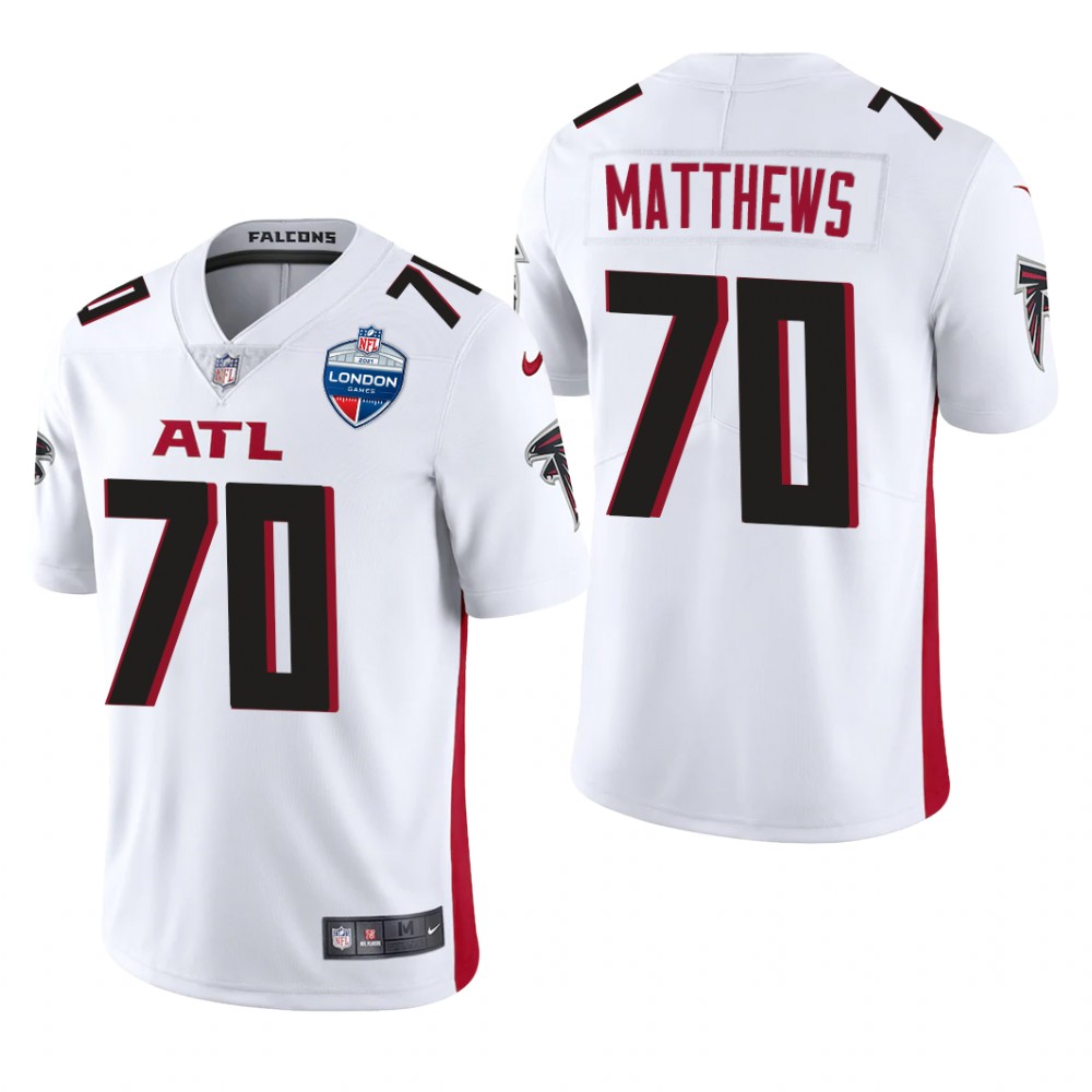 Atlanta Falcons Jake Matthews White Jersey Vapor Limited - Men's