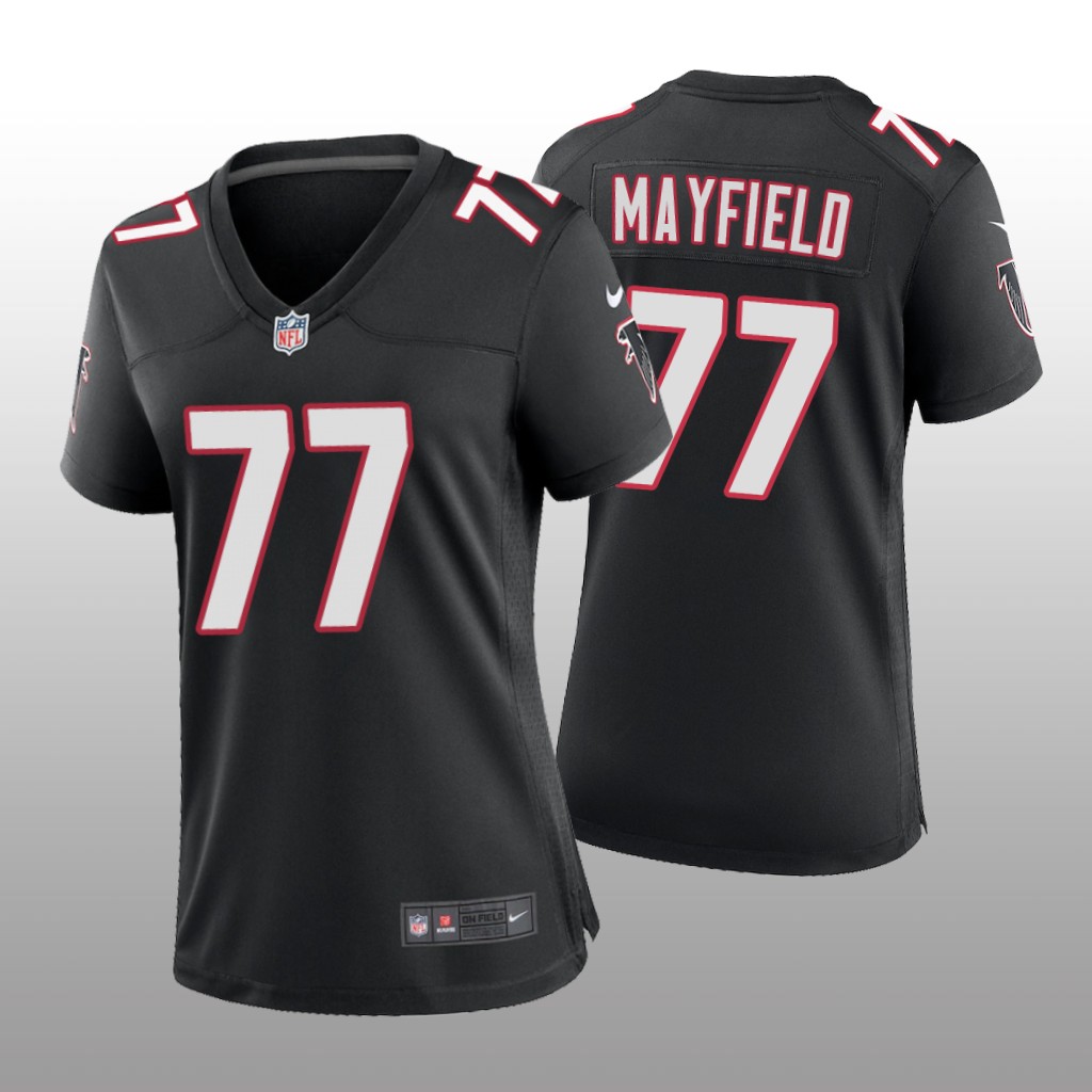 Atlanta Falcons Jalen Mayfield Black Jersey Throwback Game - Women's