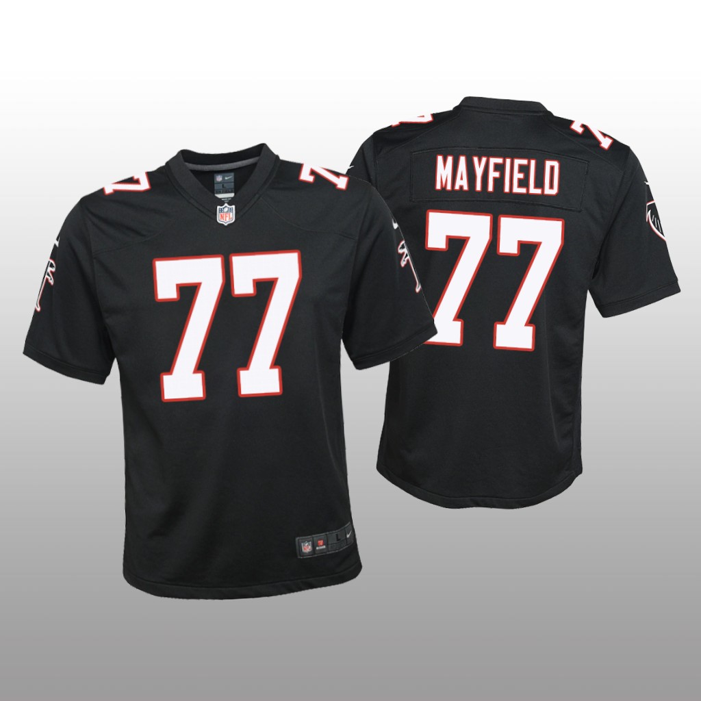 Atlanta Falcons Jalen Mayfield Black Jersey Throwback Game - Youth