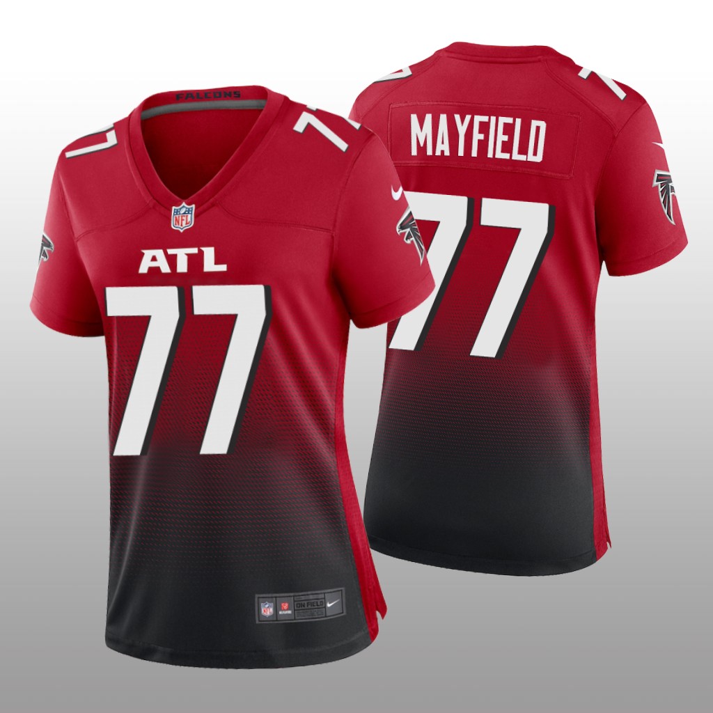 Atlanta Falcons Jalen Mayfield Red Jersey Alternate Game - Women's