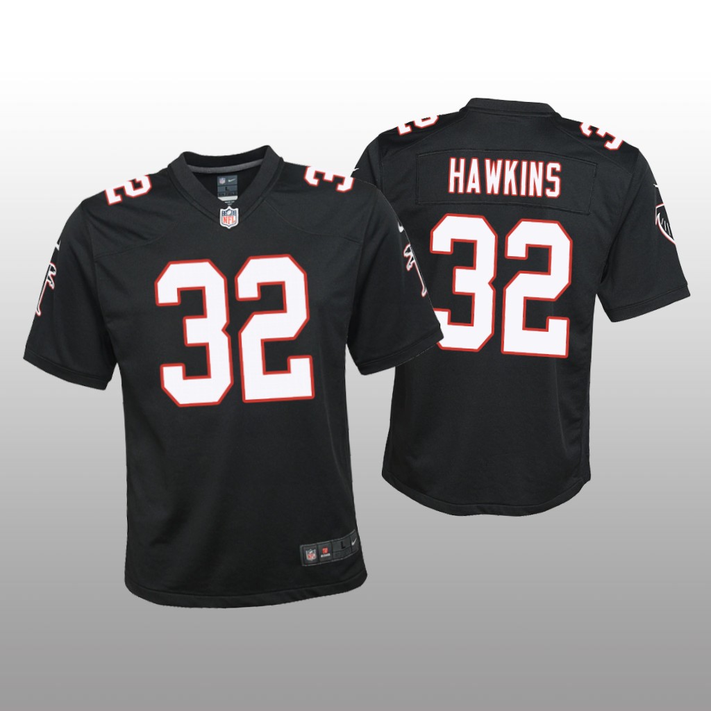 Atlanta Falcons Jaylinn Hawkins Black Jersey Throwback Game - Youth