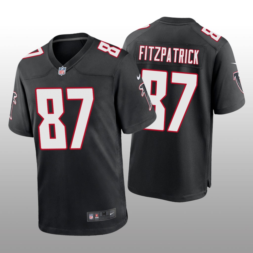 Atlanta Falcons John FitzPatrick Black Jersey Throwback Game - Men's
