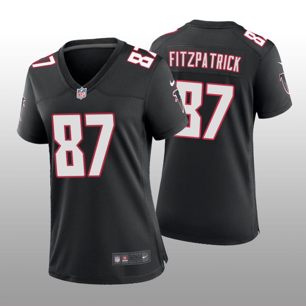Atlanta Falcons John FitzPatrick Black Jersey Throwback Game - Women's