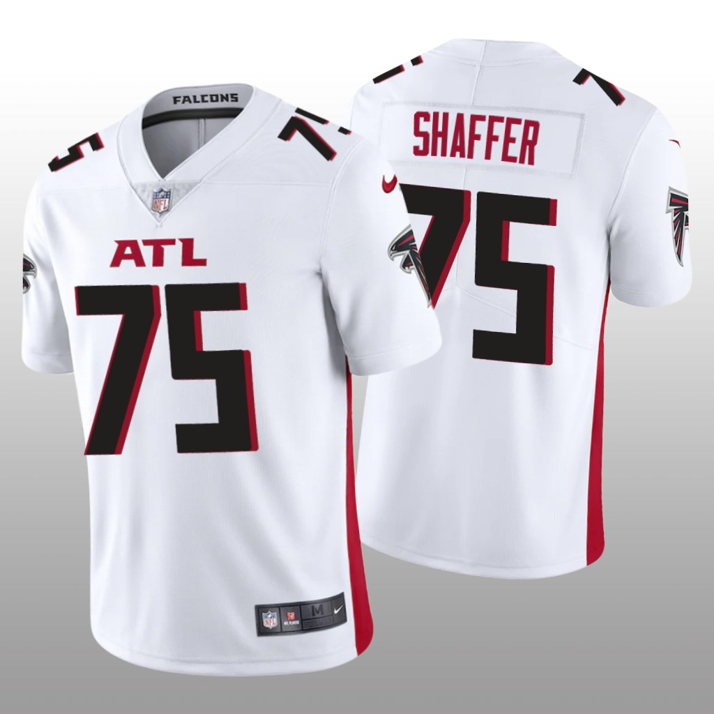 Atlanta Falcons Justin Shaffer White Jersey Vapor Limited - Men's
