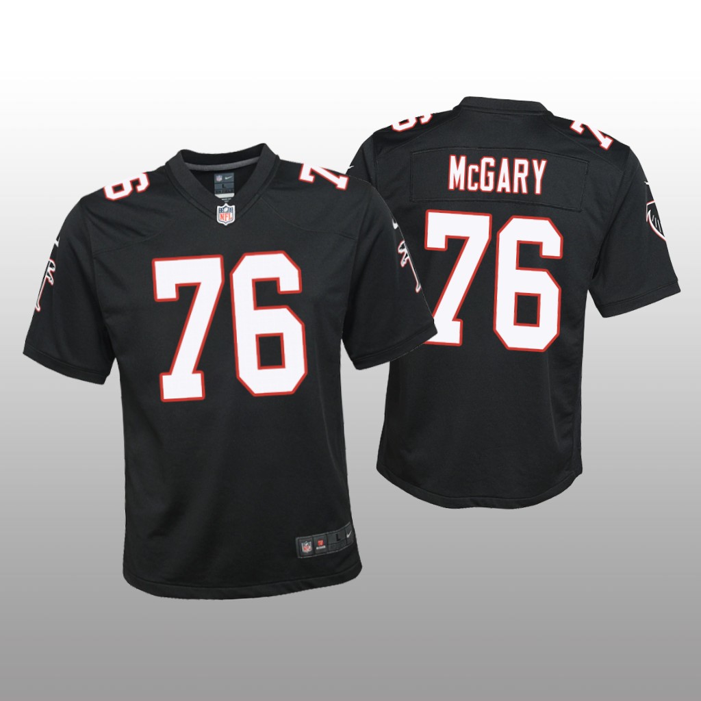 Atlanta Falcons Kaleb McGary Black Jersey Throwback Game - Youth
