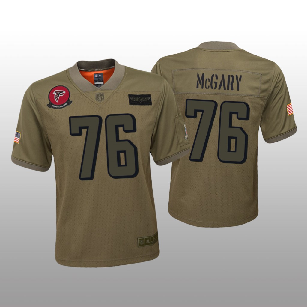 Atlanta Falcons Kaleb McGary Camo Jersey 2019 Salute to Service - Youth