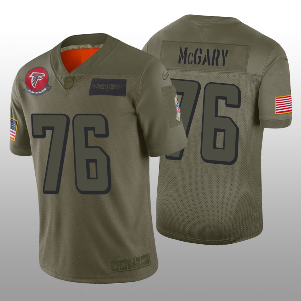 Atlanta Falcons Kaleb McGary Camo Limited Jersey 2019 Salute to Service - Men's