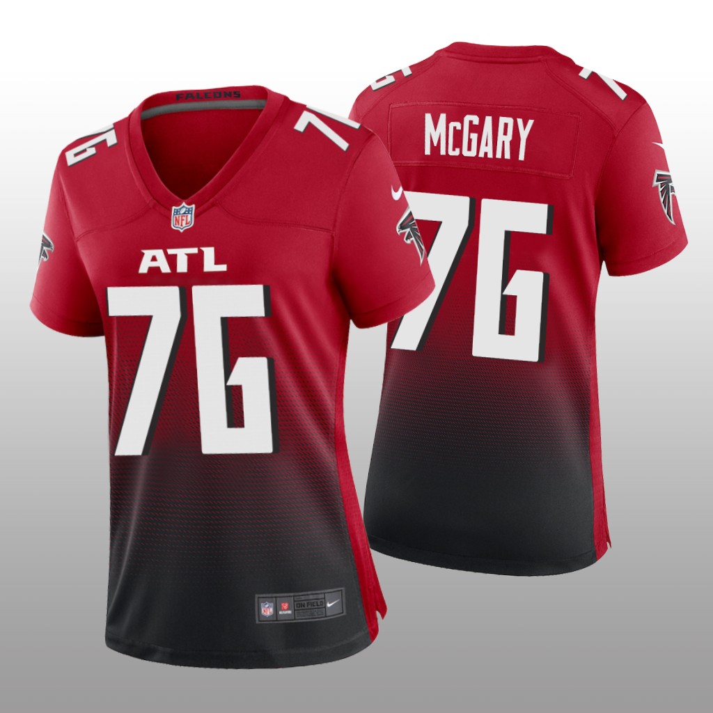 Atlanta Falcons Kaleb McGary Red Jersey 2nd Alternate Game - Women's