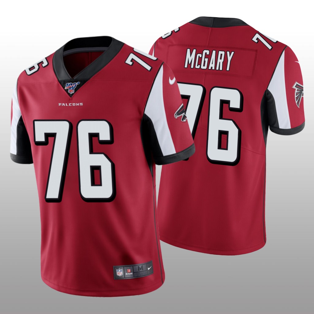 Atlanta Falcons Kaleb McGary Red Vapor Limited Jersey 100th Season - Men's