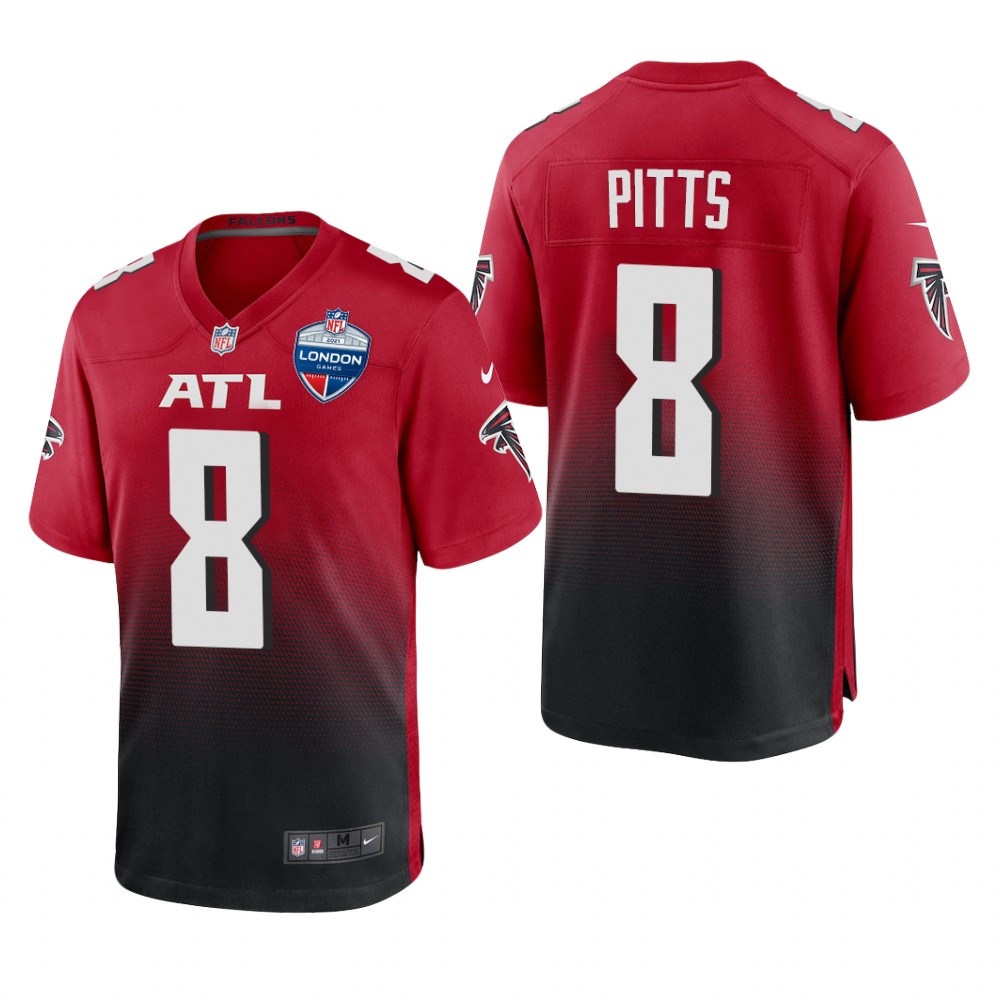 Atlanta Falcons Kyle Pitts Red Game 2021 NFL London Game - Men's