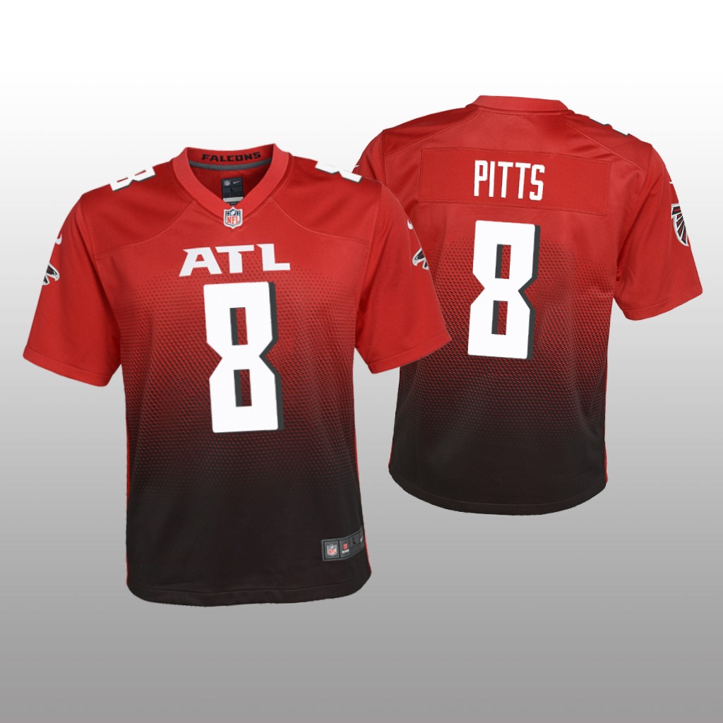 Atlanta Falcons Kyle Pitts Red Jersey Alternate Game - Youth