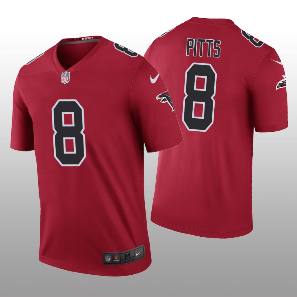 Atlanta Falcons Kyle Pitts Red Jersey Color Rush Legend - Men's