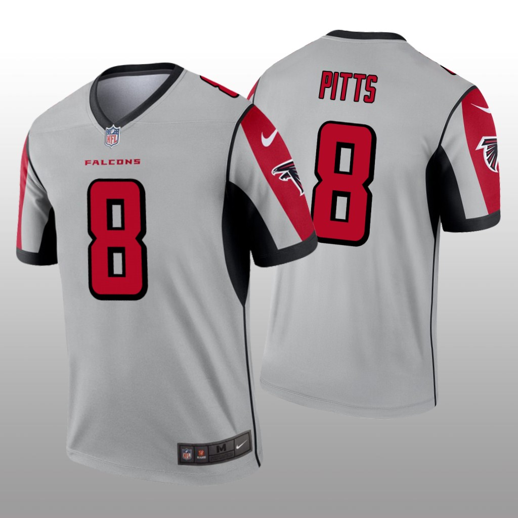 Atlanta Falcons Kyle Pitts Silver Jersey Inverted Legend - Men's