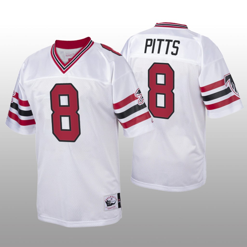 Atlanta Falcons Kyle Pitts White Throwback 1989 - Men's