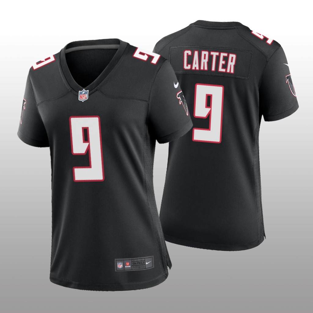 Atlanta Falcons Lorenzo Carter Black Jersey Throwback Game - Women's