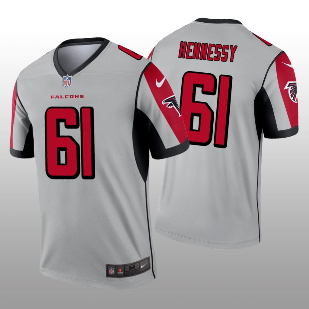 Atlanta Falcons Matt Hennessy Silver Jersey Inverted Legend - Men's