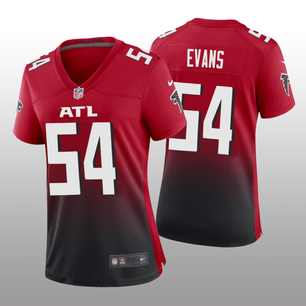 Atlanta Falcons Rashaan Evans Red Jersey Alternate Game - Women's