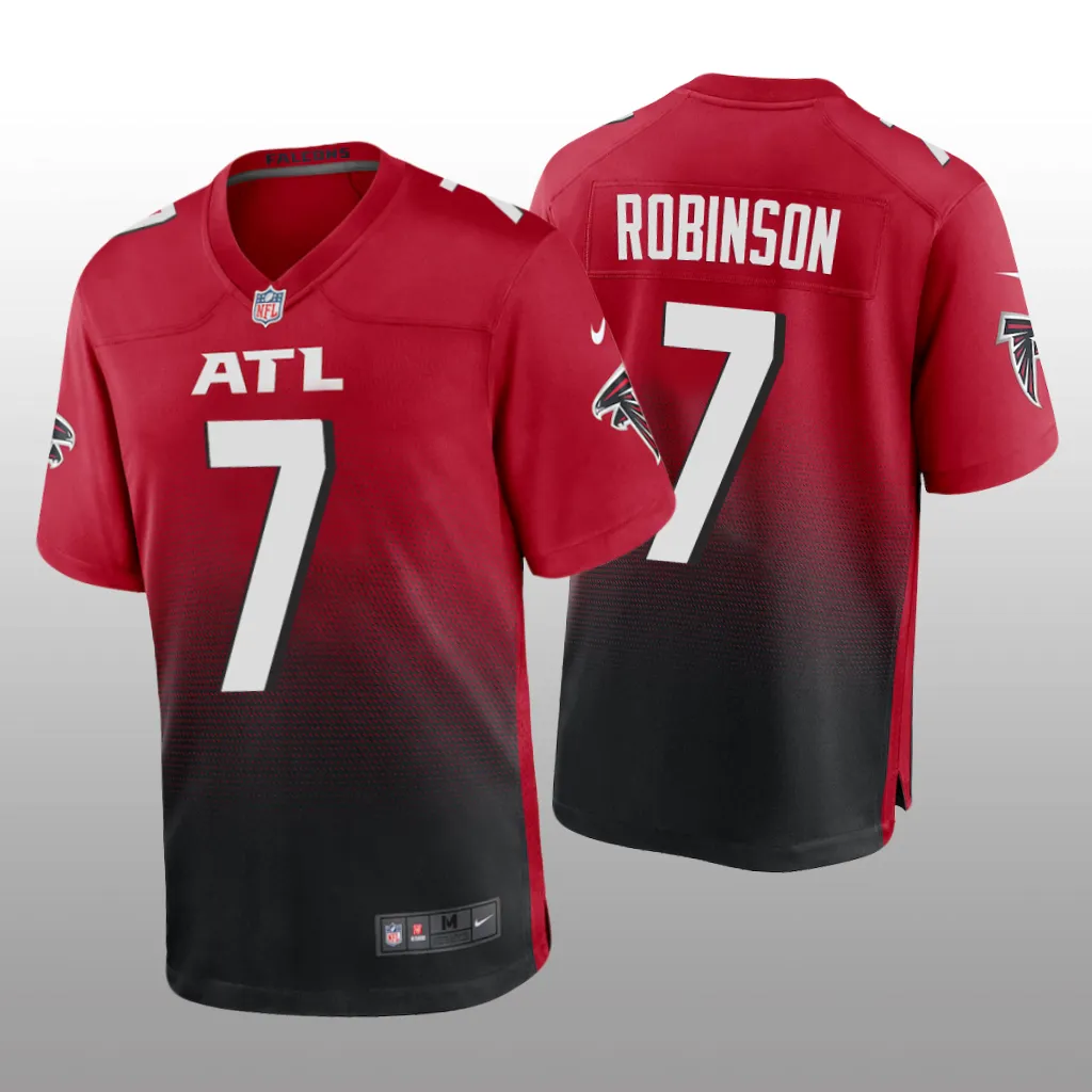 Atlanta Falcons Red 2023 NFL Draft Bijan Robinson Game Jersey