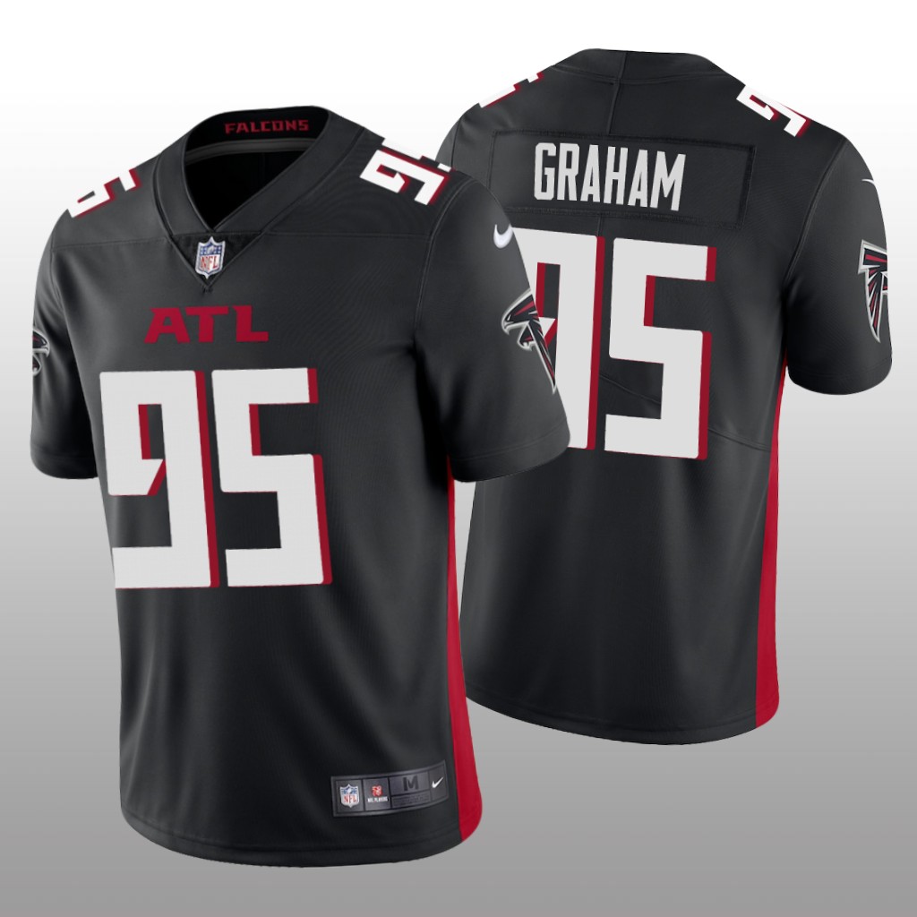 Atlanta Falcons Ta'Quon Graham Black Jersey Vapor Limited - Men's