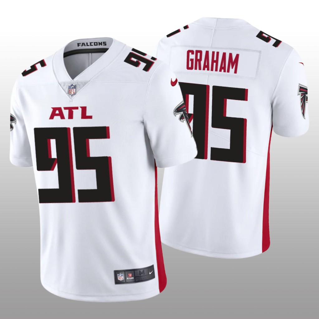 Atlanta Falcons Ta'Quon Graham White Jersey Vapor Limited - Men's