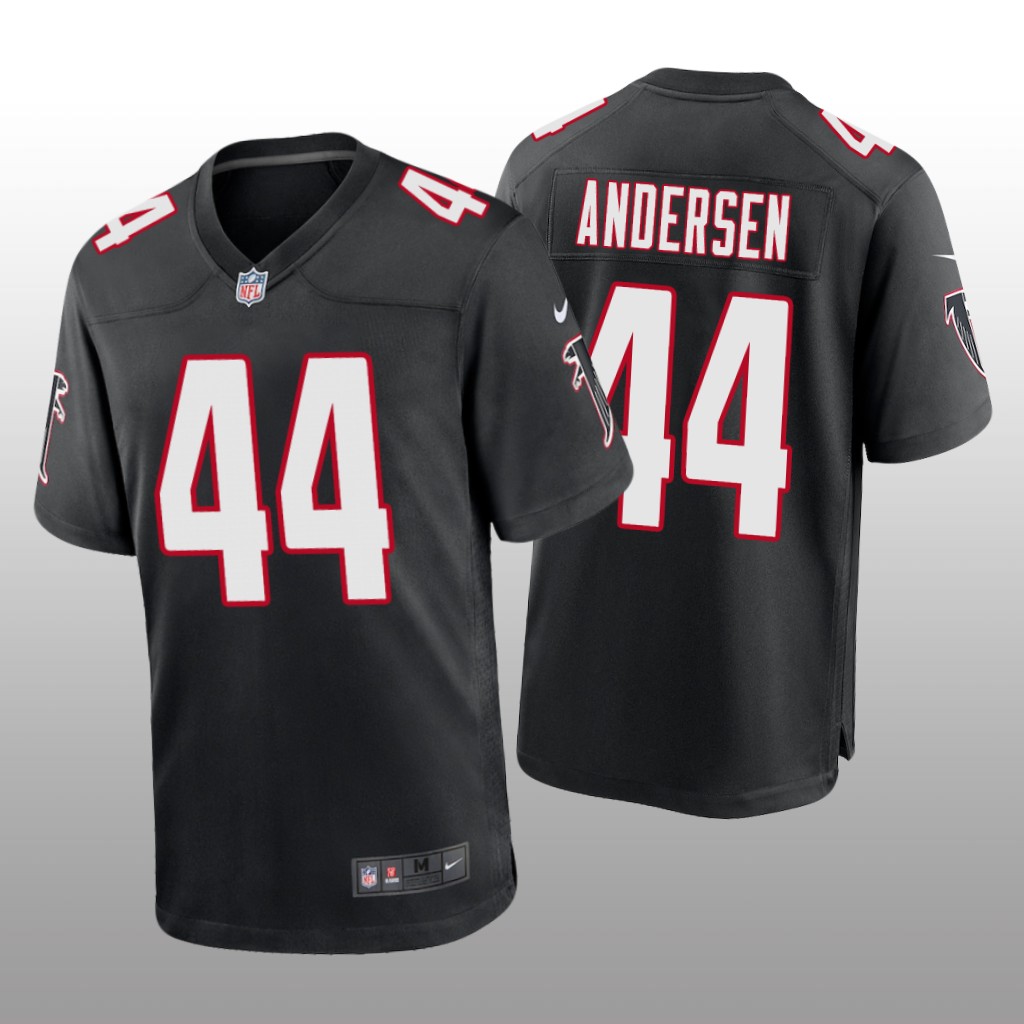 Atlanta Falcons Troy Andersen Black Jersey Throwback Game - Men's