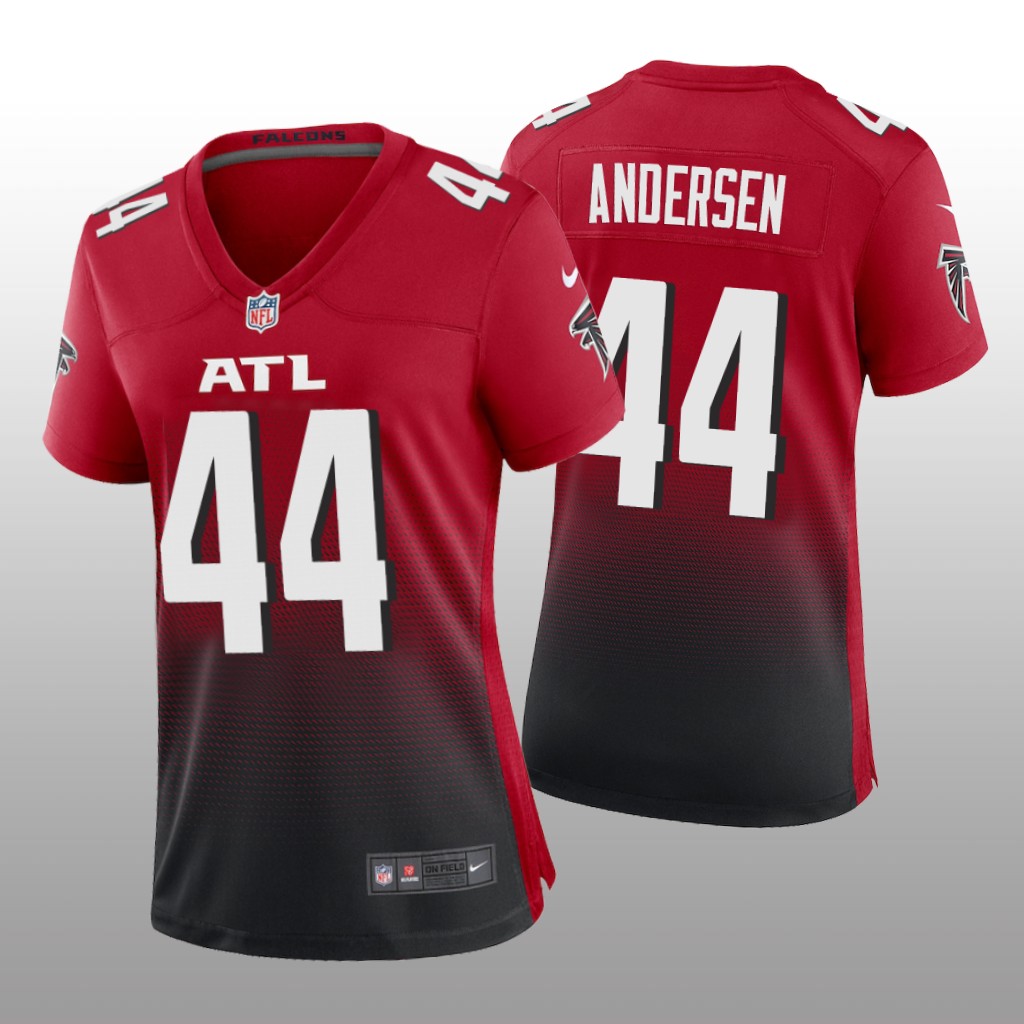 Atlanta Falcons Troy Andersen Red Jersey Alternate Game - Women's