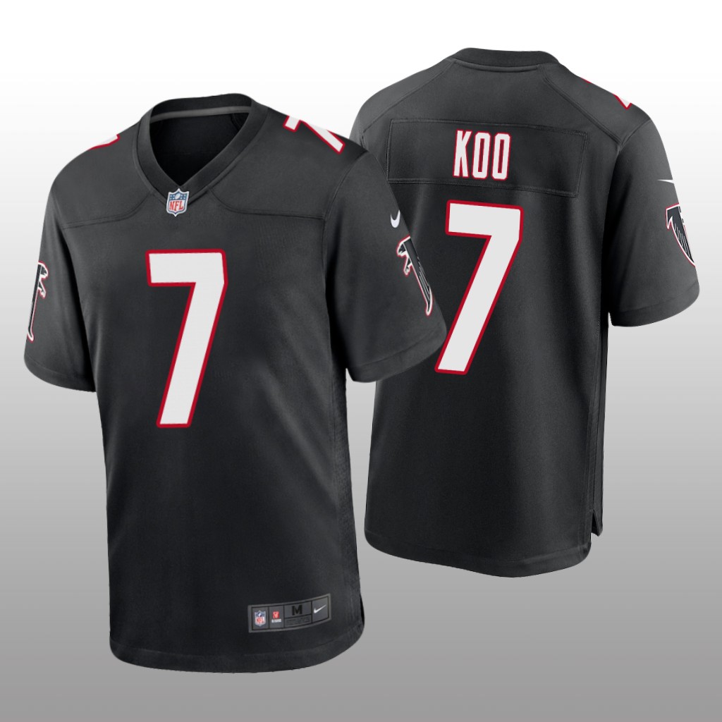 Atlanta Falcons Younghoe Koo Black Jersey Throwback Game - Men's