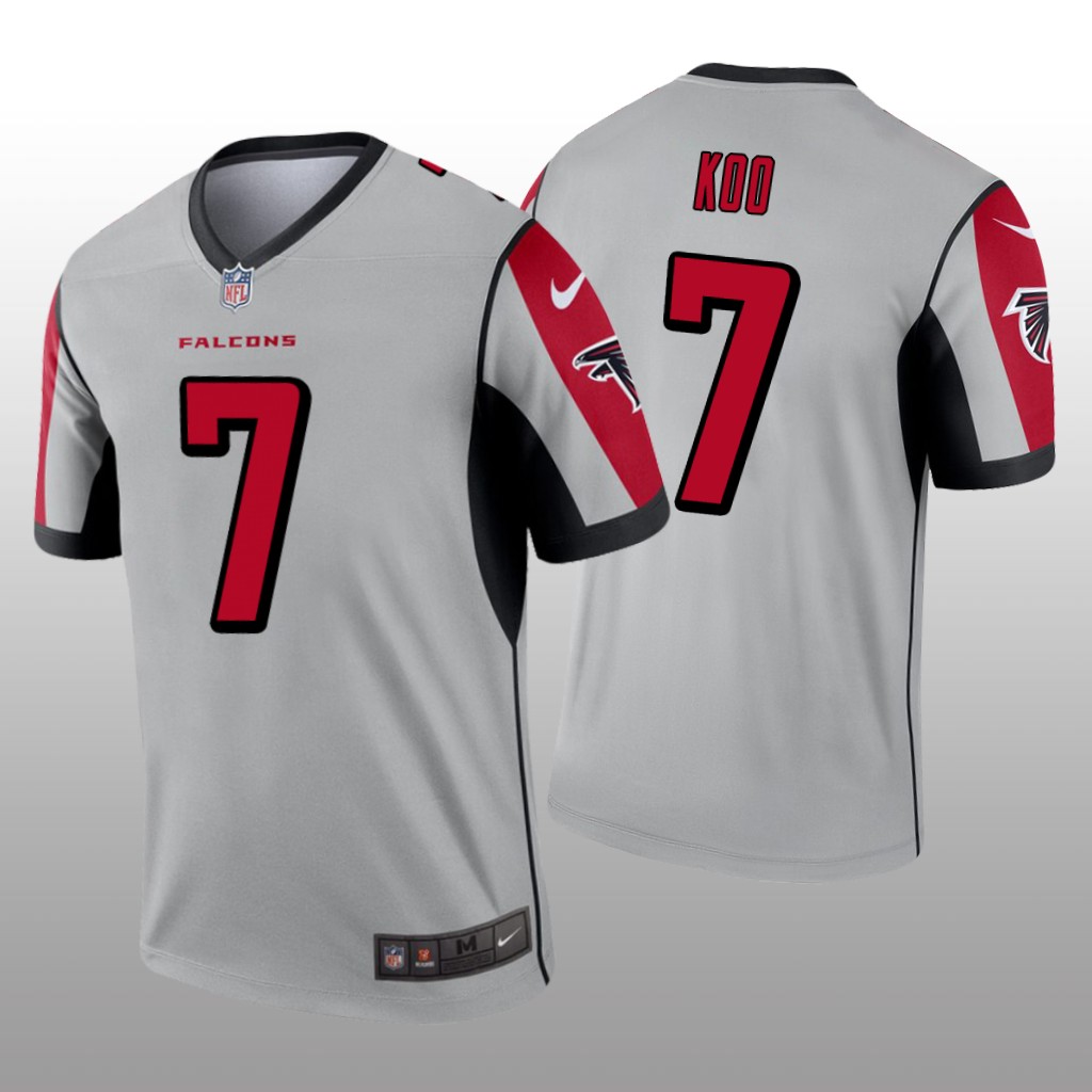 Atlanta Falcons Younghoe Koo Silver Jersey Inverted Legend - Men's