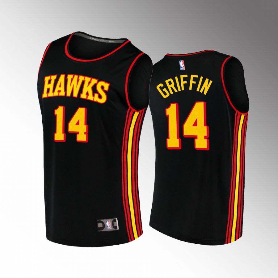Atlanta Hawks #14 AJ Griffin Statement Edition Jersey  Black