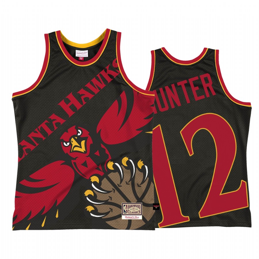 Atlanta Hawks De'Andre Hunter #12 Black Big Face 2.0 Jersey
