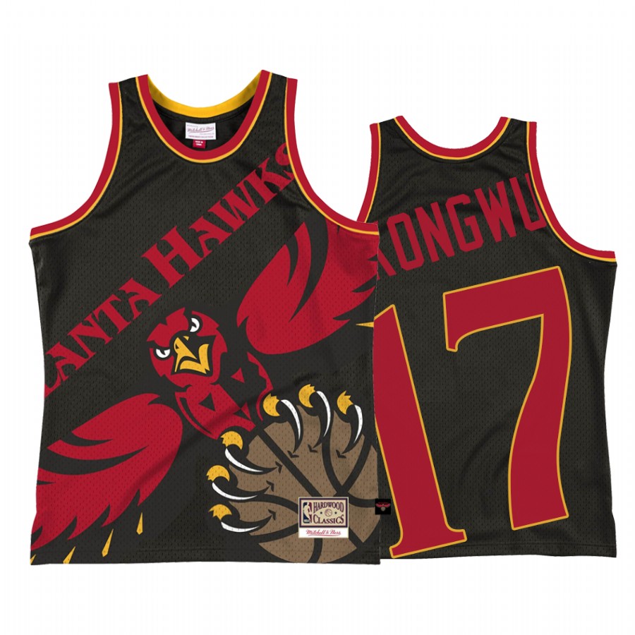 Atlanta Hawks Onyeka Okongwu #17 Black Big Face 2.0 Jersey