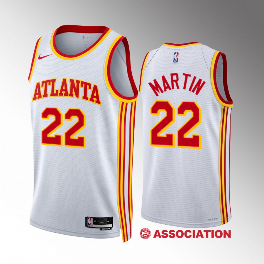 Atlanta Hawks Tyrese Martin 2022-23 Association Edition White #22 Jersey Swingman