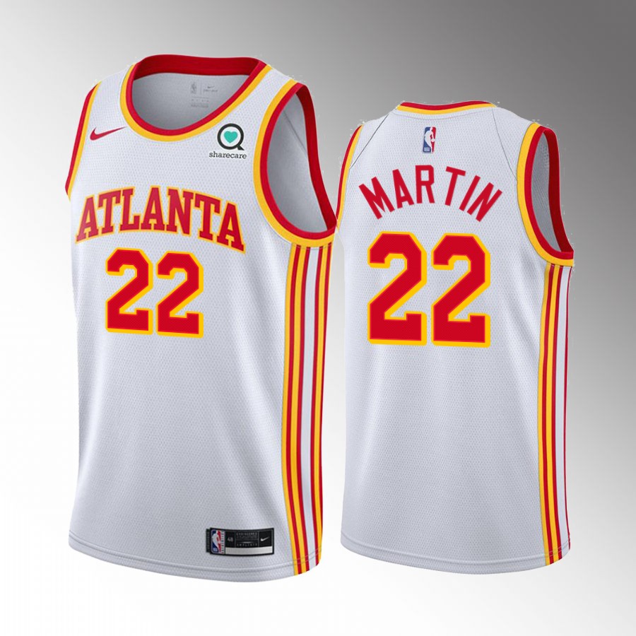 Atlanta Hawks Tyrese Martin 2022 NBA Draft White #22 Jersey Association Edition