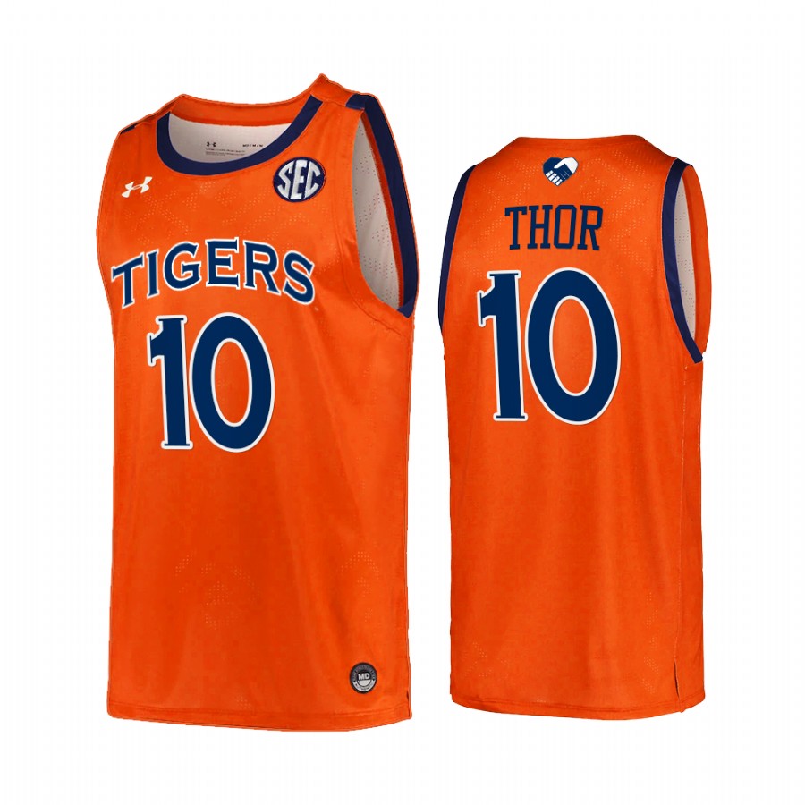 Auburn Tigers JT Thor Jersey Alumni Player Orange Unite As One Uniform