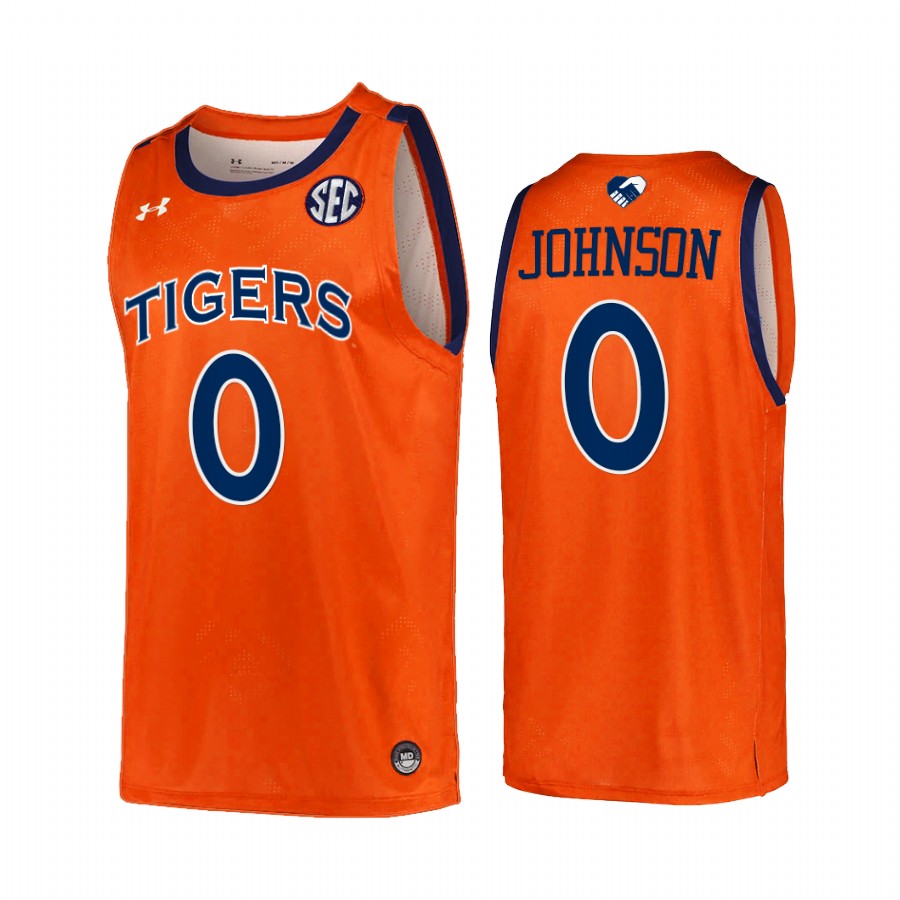 Auburn Tigers K.D. Johnson Jersey 2022 College  Orange Unite As One Uniform