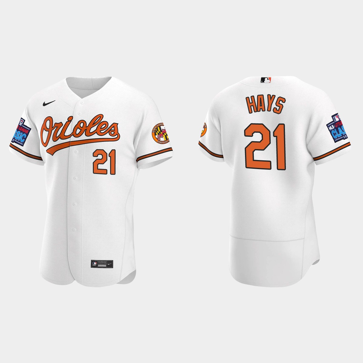 Austin Hays Baltimore Orioles 2022 Little League Classic Jersey - White