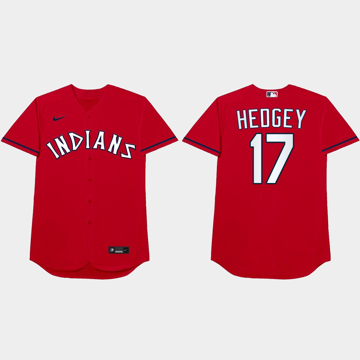 Austin Hedges Nickname Indians 2021 Players' Weekend Hedgey Jersey - Red