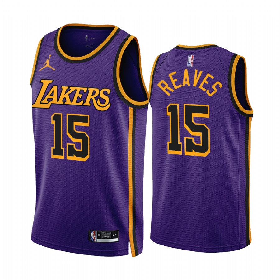 Austin Reaves 2022-23 Los Angeles Lakers Purple #15 Statement Edition Jersey