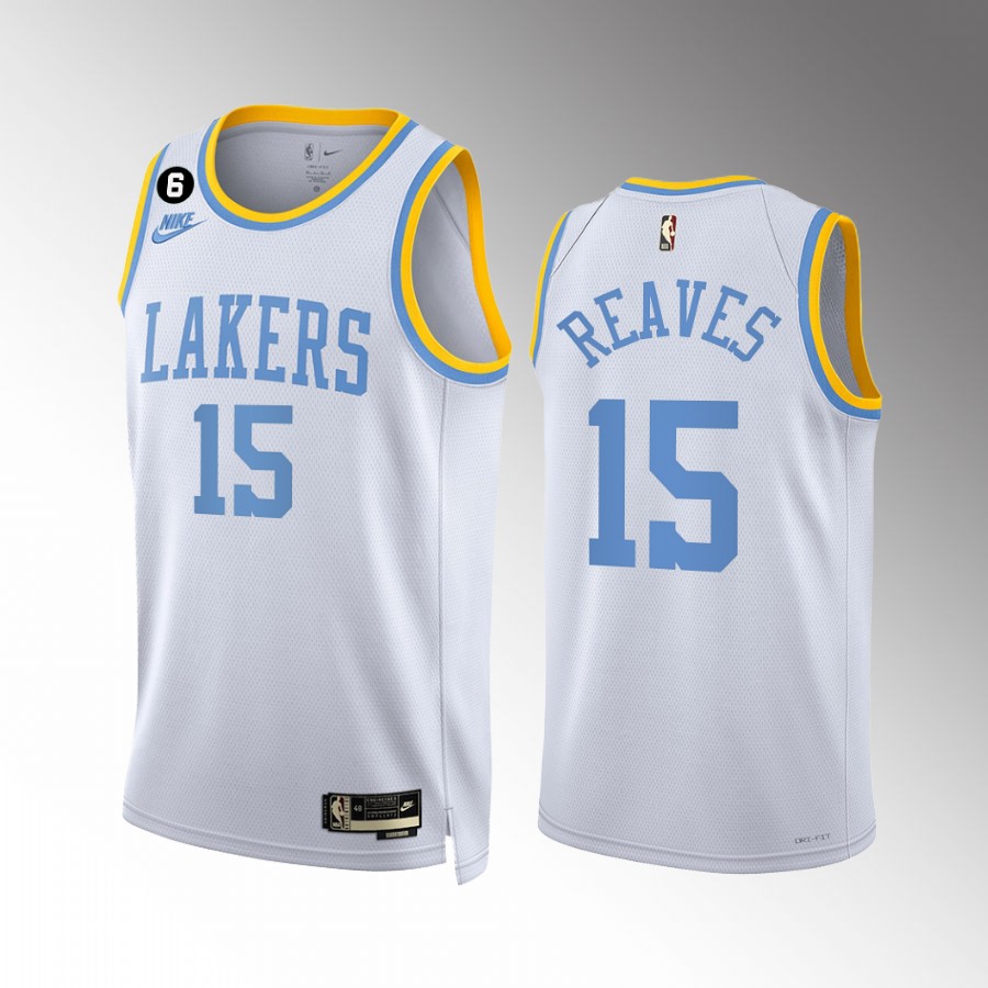 Austin Reaves 2022-23 Los Angeles Lakers White #15 Classic Edition Jersey Swingman
