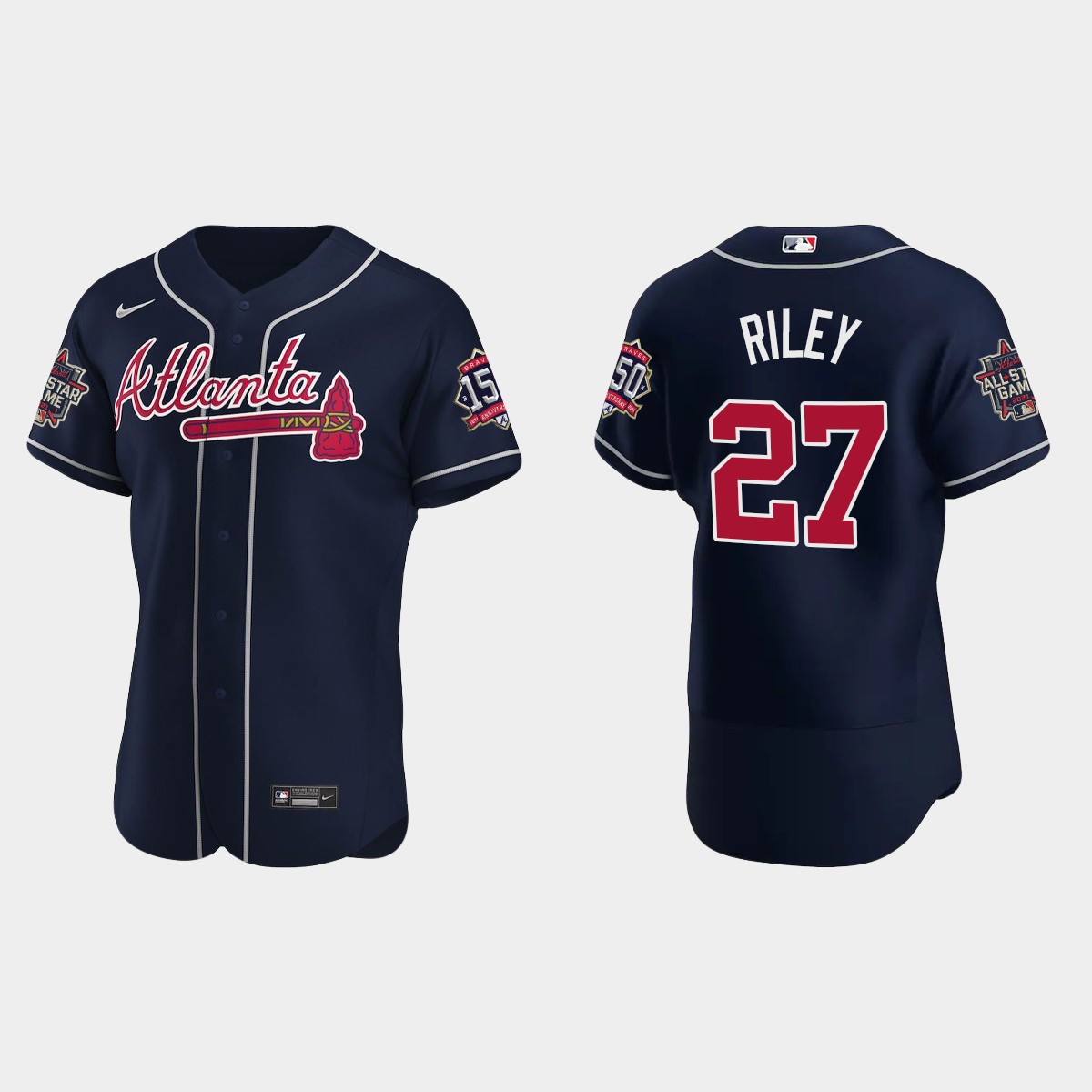 Austin Riley #27 Atlanta Braves Team 2021 MLB All-Star Jersey - Navy