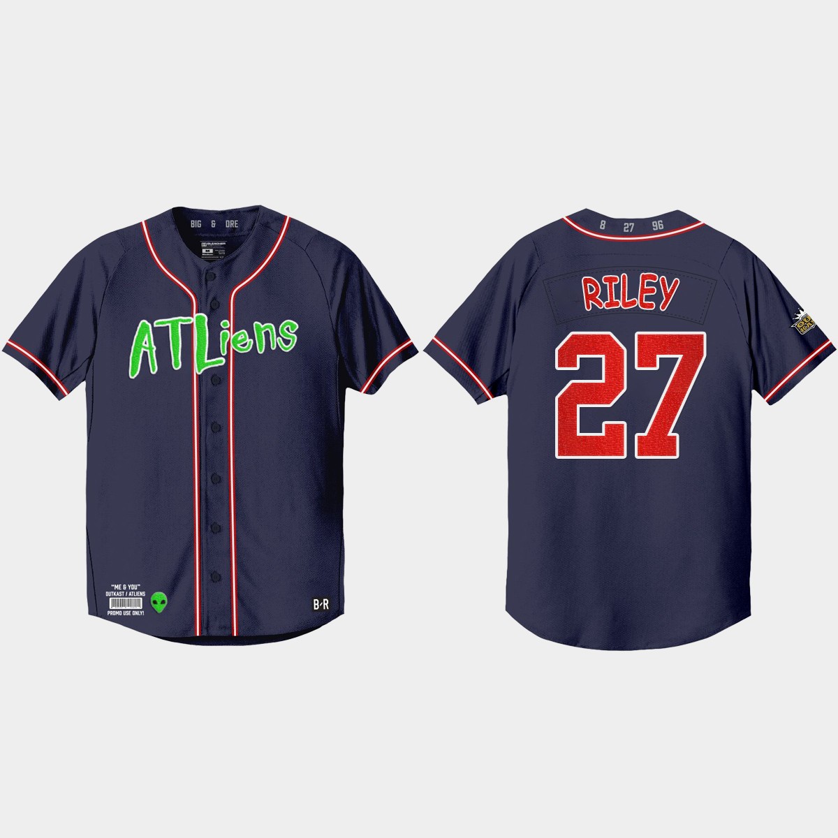 Austin Riley Atlanta Braves 25th Anniversary  Outkast Jersey - Navy