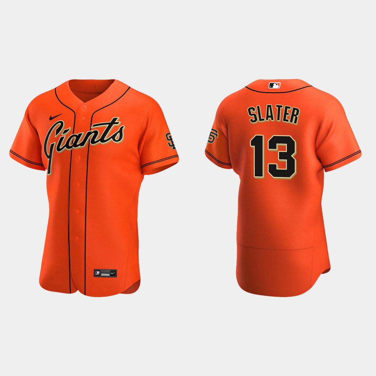 Austin Slater #13 San Francisco Giants Alternate Jersey - Orange