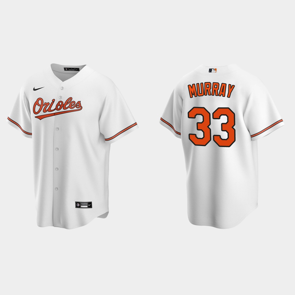 Baltimore Orioles #33 Eddie Murray Home Jersey - White