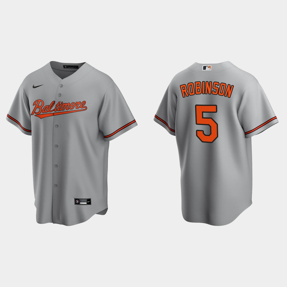 Baltimore Orioles #5 Brooks Robinson Gray 2020 Road Jersey